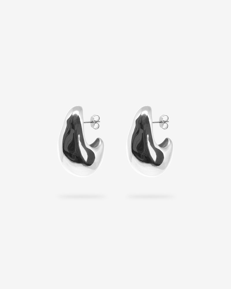 Volume Hoop Large Silver