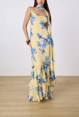 Cowl Maxi Dress - Yellow - BLVD
