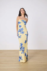 Strapless Maxi - Yellow - BLVD