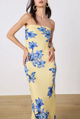 Strapless Maxi - Yellow - BLVD