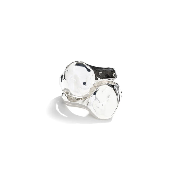 Cogency Double Signet Ring Sterling Silver