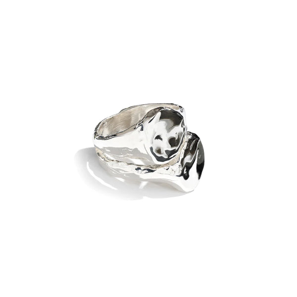 Cogency Double Signet Ring Sterling Silver