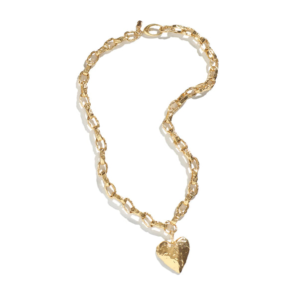 Heart Necklace Bold Pendant