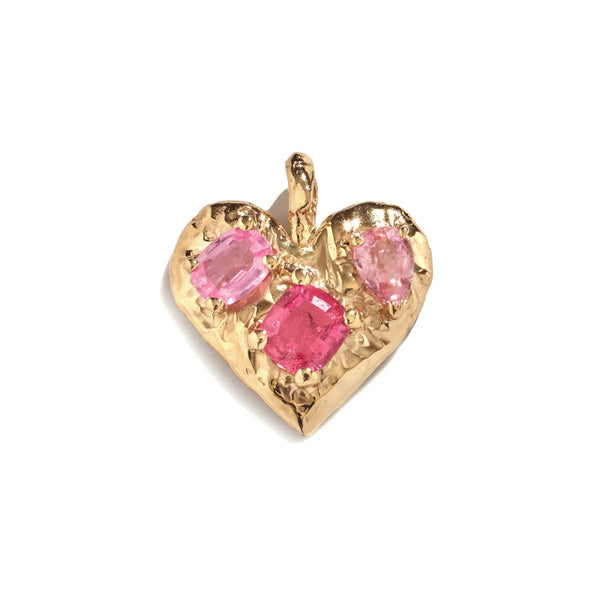 Heart Necklace Bold OOAK Pendant