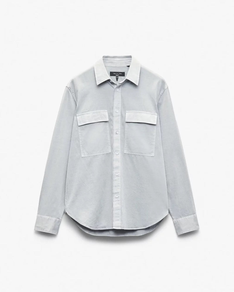 Finch Overdyed Shirt - Grey Ice