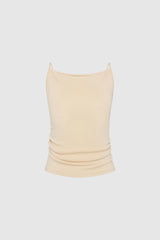 Twist Back Knit Top - Shell - BLVD