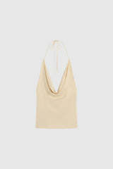 Cowl Halter Knit Top - Shell - BLVD