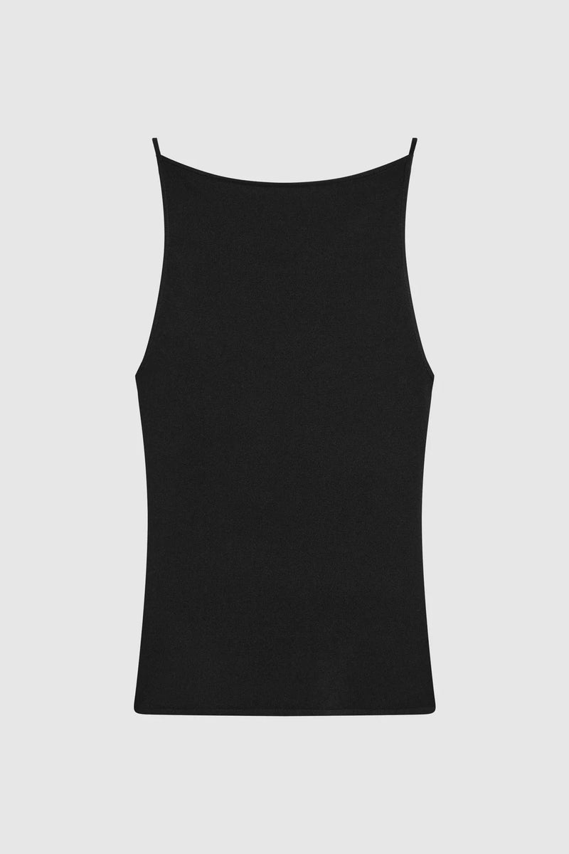 Square Neck Top - Black
