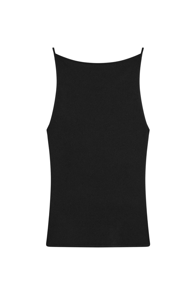 Square Neck Top - Black