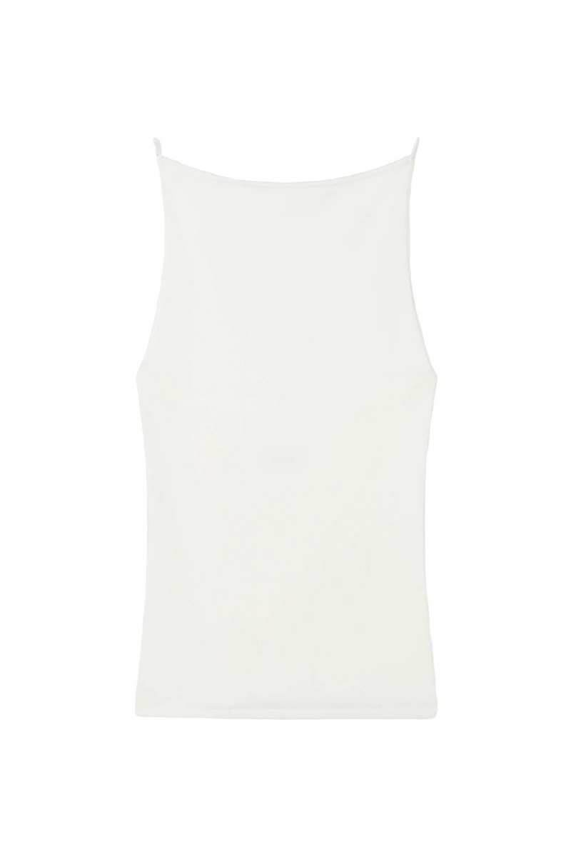 Square Neck Top - White