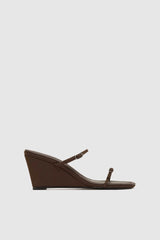 Petit Belt Detail Wedge - Mocha
