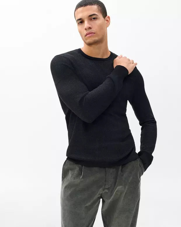 Gregory Merino LS Crew - Black