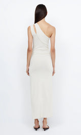 Mira Asym Knit Maxi Dress - Ivory