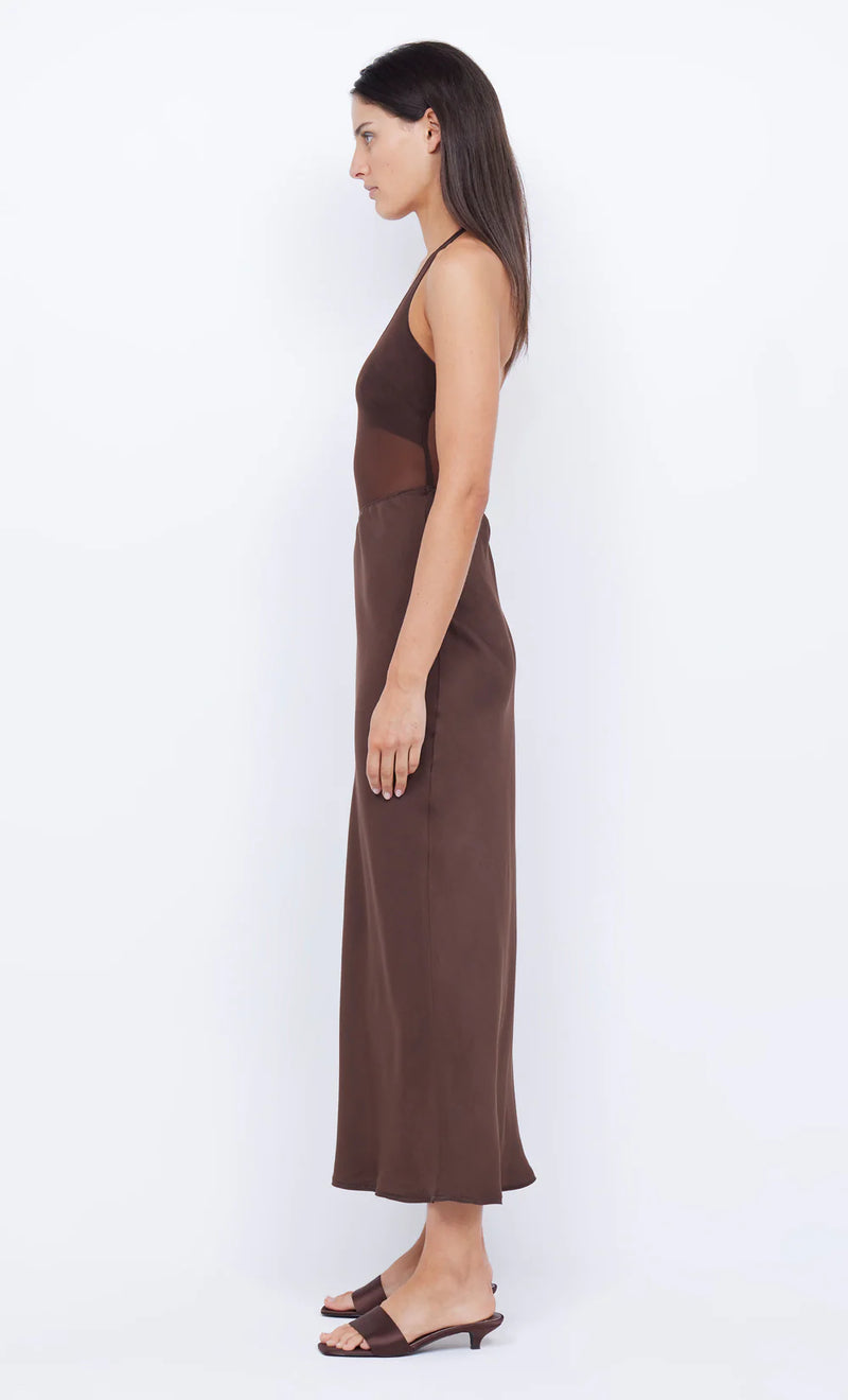 Marina Halter Maxi Dress - Cocoa