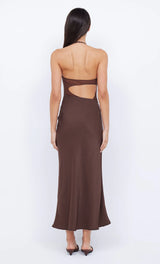 Marina Halter Maxi Dress - Cocoa