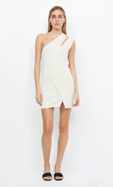 Mira Asym Knit Mini Dress - Ivory