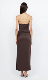 Jones Strapless Maxi Dress - Cocoa