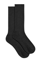 Classic Rib Socks - Charcoal