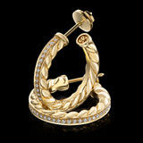 Birth Narrow Earrings - Gold - BLVD