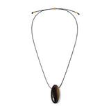 Wren Necklace - Black/Tiger Eye