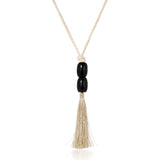 Crisia Necklace - White/Black