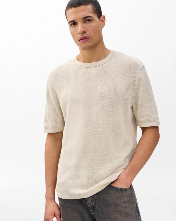 Harvey Crewneck Tee - Desert Sand