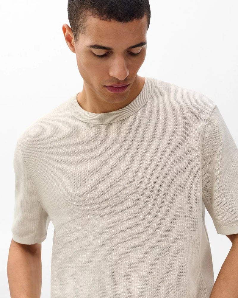 Harvey Crewneck Tee - Desert Sand