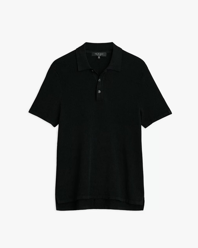 Harvey Knit Polo - Black