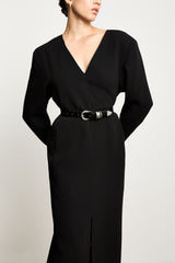 Hollyhock Croco - Black Croco / Silver