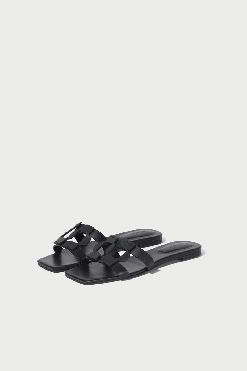 Monogram Sandal -Black