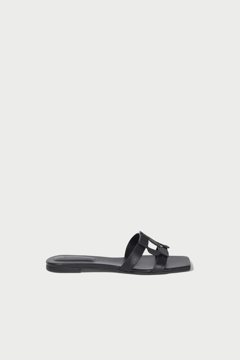 Monogram Sandal -Black
