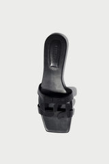 Monogram Sandal -Black