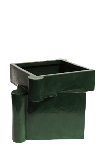 Twisted Castle Planter - Chrome Green - BLVD