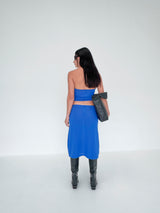 Sheer Knit Cami - Electric Blue - BLVD