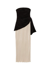 Laia Bustier Maxi Dress - Black Multi - BLVD