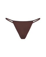 Isla String Bikini Brief - Chocolate