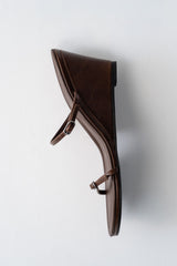 Petit Belt Detail Wedge 70 - Pecan - BLVD