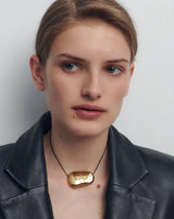 Julia Necklace - Gold/Black - BLVD