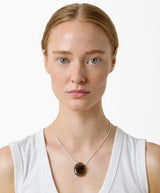 The Julia Necklace - Silver Smoky Quartz