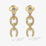 Links Small HC Logo Earrings - Gold