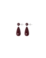 The Lola Earrings - Silver Red Mookiate