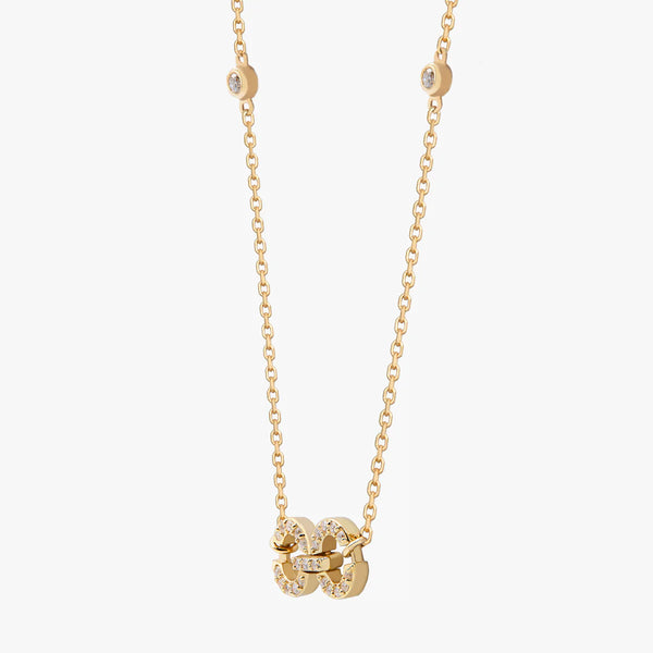 Links HC Logo Necklace - Gold