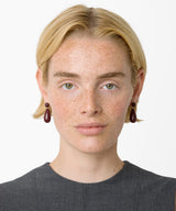 The Lola Earrings - Silver Red Mookiate