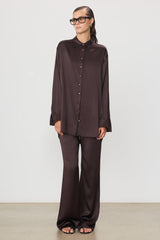 Brody Silk Pant - Espresso