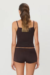High Waisted Boy Short - Espresso - BLVD
