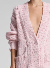 Lou Cardigan - Cotton Candy Pink