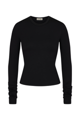 Modal Crewneck Long Sleeve - Black