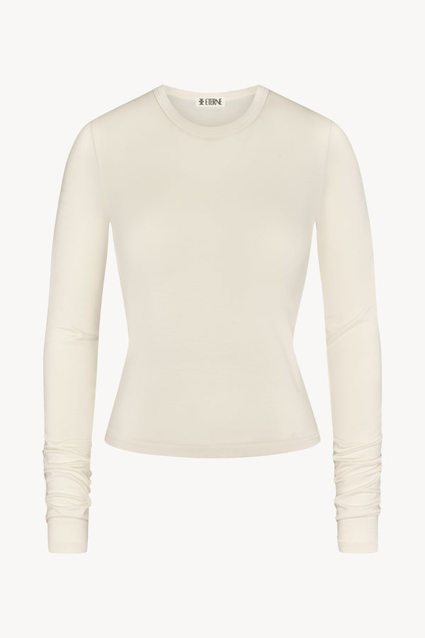 Modal Crewneck Long Sleeve - Ivory
