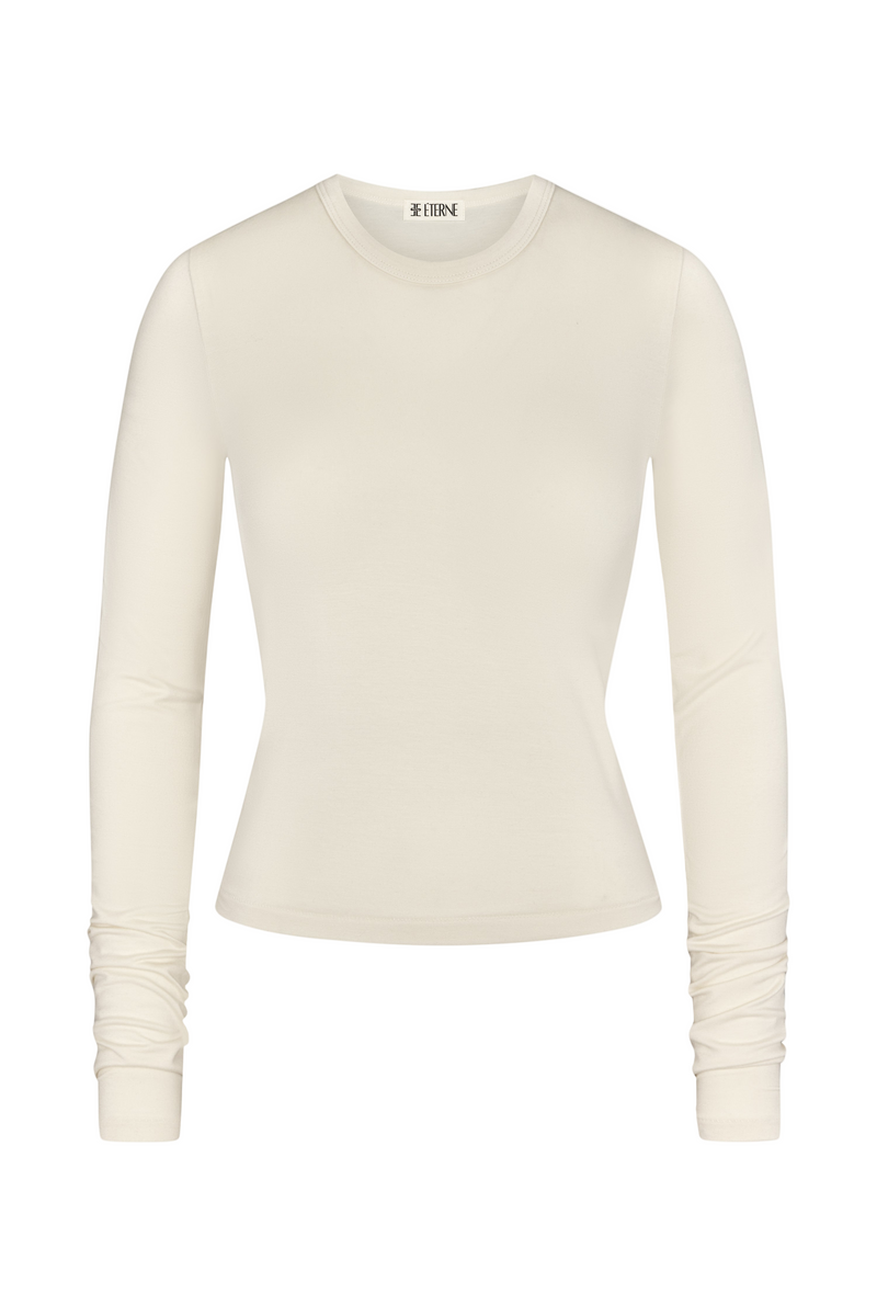 Modal Crewneck Long Sleeve - Ivory