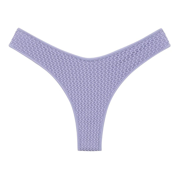 Lulu Bikini Bottom - Lavender Crochet